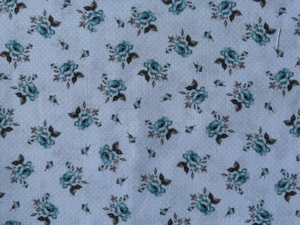 Baumwoll-Stoff "Mathilda's Welt" Hellblau Nr 4850